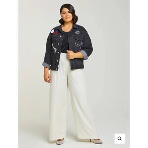 NWT BOSS BABE BLACK DENIM JACKET MONAT GEAR SOLD OUT Sz 2XL